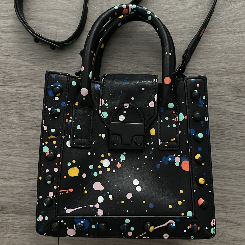 Loeffler Randall Black Paint Handbag